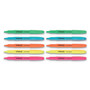 Universal Pocket Highlighters, Assorted Ink Colors, Chisel Tip, Assorted Barrel Colors, Dozen