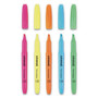 Universal Pocket Highlighters, Assorted Ink Colors, Chisel Tip, Assorted Barrel Colors, Dozen