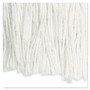 Boardwalk Cut-End Wet Mop Head, Rayon, No. 24, White, 12/Carton