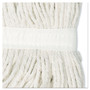 Boardwalk Cut-End Wet Mop Head, Rayon, No. 24, White, 12/Carton