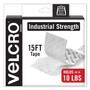 VELCRO Brand Industrial-Strength Heavy-Duty Fasteners with Dispenser Box, 2" x 15 ft, White