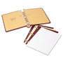 Wilson Jones Looseleaf Corporation Minute Book, 1-Subject, Unruled, Red/Gold Cover, (250) 11 x 8.5 Sheets