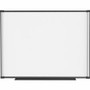 Lorell Magnetic Dry-erase Board - 48" (4 ft) Width x 36" (3 ft) Height - Aluminum Steel Frame - Rectangle - Magnetic - Marker Tray