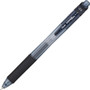 Pentel EnerGel-X Gel Pen, Retractable, Fine 0.5 mm, Black Ink, Clear/Black Barrel, 24/Pack