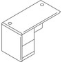 HON 10700 Series Full Left Pedestal Return, 48w x 24d x 29.5h, Mahogany