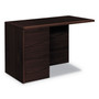 HON 10700 Series Full Left Pedestal Return, 48w x 24d x 29.5h, Mahogany