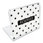 Universal Mini Table-Top Sign, 1.5 x 2, Clear