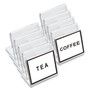 Universal Mini Table-Top Sign, 1.5 x 2, Clear