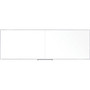 Ghent Non-Magnetic Whiteboard with Aluminum Frame, 144.63" x 48.47", White Surface, Satin Aluminum Frame