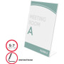 Deflecto Superior Image Slanted Sign Holders - 7" Width x 5" Height - (DEF590301)
