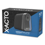 X-ACTO Model 19501 Mighty Mite Home Office Electric Pencil Sharpener, AC-Powered, 3.5 x 5.5 x 4.5, Black/Gray/Smoke