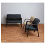 Alera Reception Lounge Series Wood Loveseat, 44.88w x 26.13d x 33h, Black/Mahogany (ALERL2219M) View Product Image