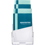 deflecto 4-Compartment DocuHolder, Booklet Size, 6.88w x 6.25d x 10h, Clear