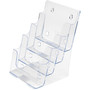 deflecto 4-Compartment DocuHolder, Booklet Size, 6.88w x 6.25d x 10h, Clear