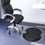 FloorTex Chairmat, Sit-Stand, f/Low/Med-Pile Carpet, 62"x38", Clear (FLRFCA11S) View Product Image