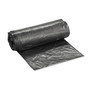 Inteplast Group High-Density Commercial Can Liners, 16 gal, 6 mic, 24" x 33", Black, Interleaved Roll, 50 Bags/Roll, 20 Rolls/Carton