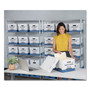 Bankers Box STOR/FILE Medium-Duty Storage Boxes, Letter Files, 12.88" x 25.38" x 10.25", White/Blue, 4/Carton (FEL0070104) View Product Image