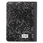 Mead Composition Book, Wide/Legal Rule, Black Cover, (100) 9.75 x 7.5 Sheets View Product Image