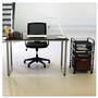 Safco Steel Desk, 47.25" x 24" x 28.75", Black/Silver (SAF1943BLSL) View Product Image