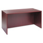 Alera Valencia Series Straight Front Desk Shell, 59.13" x 29.5" x 29.63", Mahogany (ALEVA216030MY) View Product Image