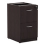 Alera Valencia Series Full Pedestal File, Left or Right, 2 Legal/Letter-Size File Drawers, Espresso, 15.63" x 20.5" x 28.5"