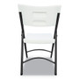 Alera Premium Molded Resin Folding Chair, Supports Up to 250 lb, 17.52" Seat Height, White Seat, White Back, Dark Gray Base (ALEFR9302) View Product Image