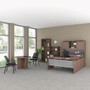 Alera Valencia Series Bookcase, Four-Shelf, 31.75w x 14d x 54.88h, Modern Walnut