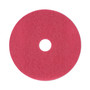 Boardwalk Buffing Floor Pads, 19" Diameter, Red, 5/Carton