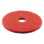 Boardwalk Buffing Floor Pads, 19" Diameter, Red, 5/Carton (BWK4019RED) View Product Image