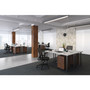 Union & Scale Essentials Mobile Pedestal File, Left or Right, 3-Drawers: Box/Box/File, Legal/Letter, Espresso, 15.6" x 21.3" x 24.3"