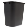 Coastwide Professional Open Top Indoor Trash Can, Plastic, 7 gal, Black View Product Image