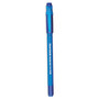 Paper Mate FlexGrip Ultra Recycled Ballpoint Pen, Stick, Medium 1 mm, Blue Ink, Blue Barrel, Dozen