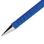 Paper Mate FlexGrip Ultra Recycled Ballpoint Pen, Stick, Medium 1 mm, Blue Ink, Blue Barrel, Dozen