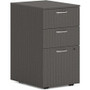 HON Mod HLPLPMBBF Pedestal - 28" Height x 15" Width x 20" Depth - 3 x Box, File Drawer(s) - Finish: Slate Teak