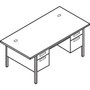 DESK;DBL PED;72X36;MY/CHAR View Product Image