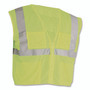 PIP ANSI Class 2 Four Pocket Zipper Safety Vest, Polyester Mesh, 4X-Large, Hi-Viz Lime Yellow