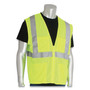 PIP ANSI Class 2 Four Pocket Zipper Safety Vest, Polyester Mesh, 4X-Large, Hi-Viz Lime Yellow View Product Image