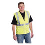 PIP ANSI Class 2 Four Pocket Zipper Safety Vest, Polyester Mesh, 4X-Large, Hi-Viz Lime Yellow