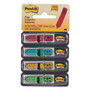 Post-it Flags Arrow Message 0.5" Page Flags w/Dispensers, "Sign Here", Asst Primary, 30 Flags Dispenser, 4 Dispensers/Pack (MMM684SH) View Product Image
