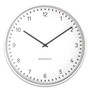Union & Scale Essentials Contemporary Round Wall Clock, 15" Overall Diameter, White Case, 1 AA (sold separately)