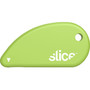 slice Safety Cutters, Fixed, Non Replaceable Micro Safety Blade, 0.1" Ceramic Blade, 2.4" Plastic Handle, Green