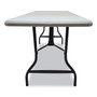 Iceberg IndestrucTable Industrial Folding Table, Rectangular, 72" x 30" x 29", Platinum