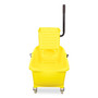Impact Side-Press Wringer and Plastic Bucket Combo, 12 to 32 oz, Yellow