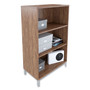 Union & Scale Essentials Laminate Bookcase, Three-Shelf, 28w x 15d x 45.6h, Espresso