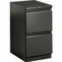 HON Brigade H33823R Pedestal - 28" Height x 15" Width x 22.9" Depth - 2 x File Drawer(s) - Finish: Charcoal