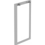 Lorell Relevance Standing-Height Side Leg Frame - 40.4" Height x 23.3" Width - Finish: Silver