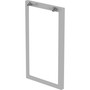 Lorell Relevance Standing-Height Side Leg Frame - 40.4" Height x 23.3" Width - Finish: Silver