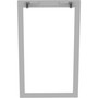 Lorell Relevance Standing-Height Side Leg Frame - 40.4" Height x 23.3" Width - Finish: Silver