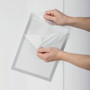 Durable DURAFRAME SUN Sign Holder, 8.5 x 11, Silver Frame, 2/Pack