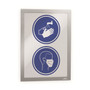 Durable DURAFRAME SUN Sign Holder, 8.5 x 11, Silver Frame, 2/Pack (DBL400023) View Product Image